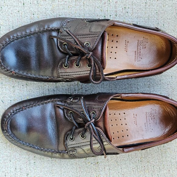 Allan Edmonds Men Shoes/Laceup Brown Leather Shoe Made in USA Size 10.5B main image 11